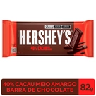 Chocolate Meio Amargo 40% Cacau Hersheys 82g
