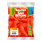 Balão N7 Liso Vermelho Quente São Roque 50un 