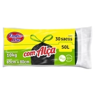 Saco Lixo com Alça Rolo Preto Embalixo 50L 30un.