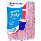 Canudo para Milkshake Strawplast 8mm 100un.​
