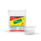 Pote de Plástico Descartável com Tampa Rioplastic 250ml 25 Unidades