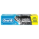 Creme Dental Bicarbonato de Sódio e Carvão Extra Branco Oral-B 140g Leve Mais Pague Menos