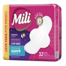 Absorvente Suave Dia e Noite com Abas Mili 32 Unidades