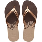 Chinelo Slim Elegance Café Havaianas 35/36