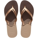 Chinelo Slim Elegance Café Havaianas 39/40