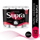 Papel Higiênico Supra 30m 12 Unidades
