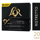 Café em Cápsula Torrado e Moído Ristretto Espresso L'or 104g 20 Unidades