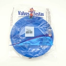 Prato Descartável Azul Valves 15cm 10 Unidades