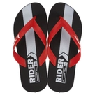 Chinelo Feel Preto, Vermelho e Branco Rider 37/38