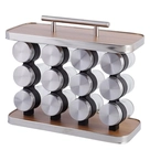 Porta Tempero Vertical com Alça Inox Inga 12 Potes