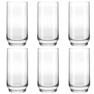 Jogo de Copos Transparente Burdays 300ml 6 Unidades