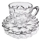 Conjunto de Xicaras com Pires para Chá Rocks Burdays 210ml 6 Peças