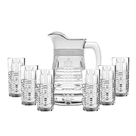 Conjunto Jarra 1,3L com 6 Copos Athenas 250ml Burdays