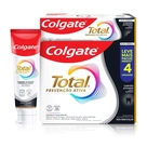 Colgate Total Carvão Ativado, Creme Dental com Flúor 4 unidades 90g