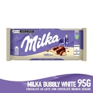 Chocolate Ao Leite E Chocolate Branco Aerado Milka Bubbly White 95g