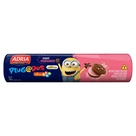 Biscoito Chocolate Recheio Morango Minions Plugados Adria 120g