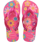 Chinelo Kids Flores Rosa Havaianas 29/30