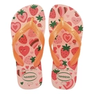 Chinelo Kids Flores Rosa Confete Havaianas 31/32