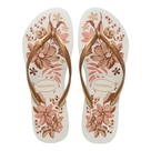 Chinelo Slim Organic Branco/Dourado Havaianas 39/40