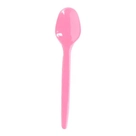 Colher Descartável Sobremesa Rosa Valves 50 Unidades