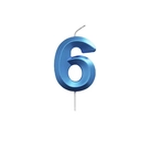 Vela Metalizada Azul N°6 Valves
