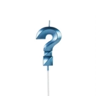 Vela Metalizada Azul Interrogação Valves