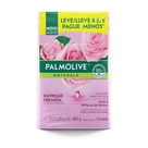 Sabonete em Barra Palmolive Naturals Nutrição Cremosa Leite e pétalas de rosa 85g 8 Unidades