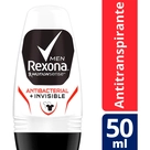 Desodorante Antitranspirante Roll On Antibacteriano Rexona Men 50ml