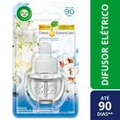Difusor Elétrico Lirio Branco e Algodão Refil Bom Ar 16ml