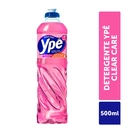 Lava-Louças  Líquido Ypê Clear Care - Rosa - 500Ml - Toque Suave - Detergente