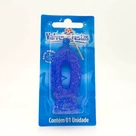Vela de Plástico Gliter Azul N0 Valves 
