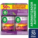 Aromatizador de Ambiente Bom Ar Automático Aerossol Freshmatic Refil 50% off na 2ª Unidade Campos de Lavanda