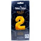 Balão Metalizado Dourado N.2 Valves