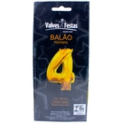 Balão Metalizado Dourado N.4 Valves