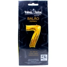 Balão Metalizado Dourado Valves N 7