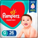 Fralda Pampers Supersec G 26 Und.