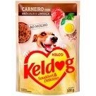 Alimento para Cães Carneiro com Brócolis e Linhaça Keldog Kelco 100g