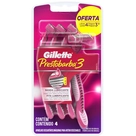 Aparelho de Depilar Presto3 Gillette Leve 4 Pague 3un Feminino