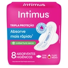 Absorvente Intimus® Tripla Proteção Seca C/Abas - 8 un