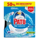 Kit Desodorizador Sanitário Pato Gel Adesivo Marine Refil 6 Discos 2UN