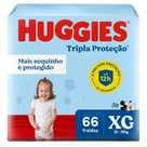 Fralda Huggies Tripla Proteção XG 66 UN proteção e conforto para bebês