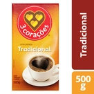 Café Tradicional a Vácuo 3 Corações 500g