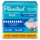 Roupa Íntima Active Plus Plenitud G/XG 16un