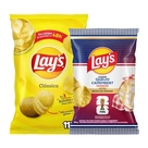 Kit Lays Clássica 115g e Lays Queijo 62g - Snack Crocante e Saboroso