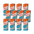 Caixa com 12 Leite UHT Desnatado Zero Lactose Molico Caixa com Tampa 1L