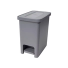 Lixeira com Pedal Texas Cinza Dup - 10,5L