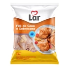 Filé de Coxas e Sobrecoxas de Frango Congelado Lar 1kg