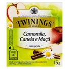 Chá Twinings de Camomila com Canela e Maçã - 10 Sachês de 15g