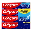 Creme Dental Colgate Máxima Proteção Anticáries 90g 4 unid com Desconto