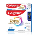 Creme Dental Colgate Total Whitening 4 unidades de 90g - Preço Especial